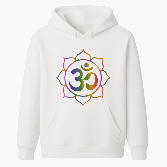 White Aum BLISS Hoodie (Unisex)