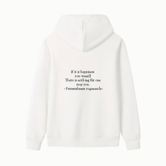 White Aum BLISS Hoodie (Unisex)