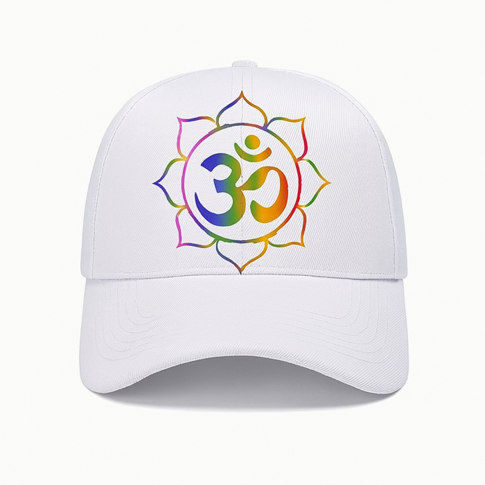 White Aum BLISS cap (Unisex)